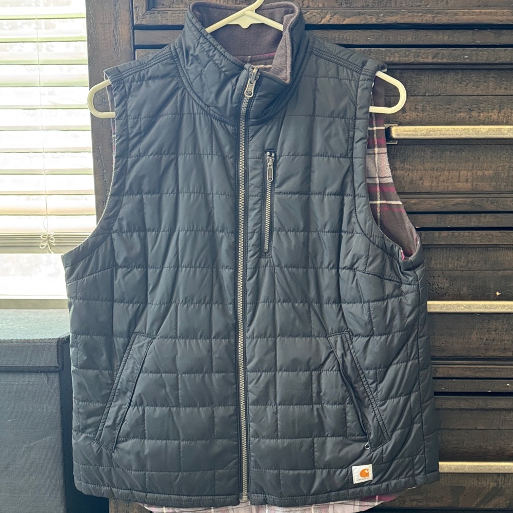 Carhartt Men's Charcoal Quilted Vest